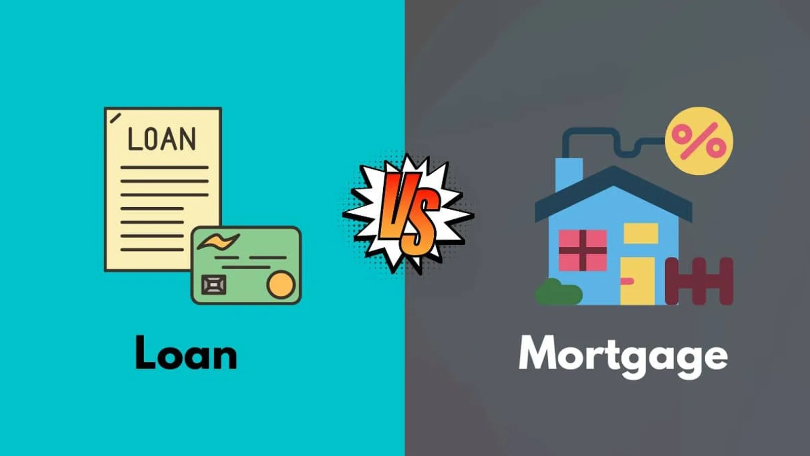 What's the difference between a mortgage and a loan